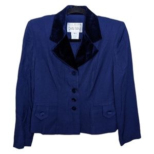 NWT Dani Max Petite Blue Blazer Suit Jacket – Size 6P 💙👔
